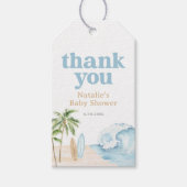 Baby aan boord Surf Strand Baby Shower Cadeaulabel (Voorkant)