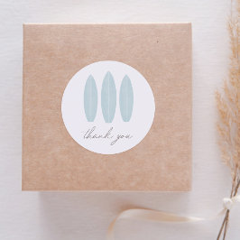 Baby aan boord Surfboard Baby shower Dank u Ronde Sticker