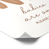 Baby aan boord Surfboard Baby's zijn zoet gebit Poster (Hoek)