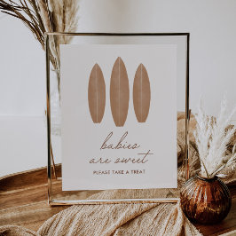 Baby aan boord Surfboard Baby's zijn zoet gebit Poster