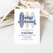 Baby aan boord Surfboard Beach Baby shower Kaart