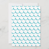 Baby aan boord Surfboard Beach Retro Baby shower Kaart (Achterkant)