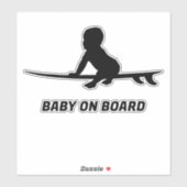 Baby aan boord Surfboard Car Decal Sticker (Vel)