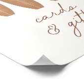 Baby aan boord Surfboard Kaarten en cadeaubord Poster (Hoek)