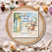 Baby Aan boord Surfboard Teddy Bear Baby shower Servet