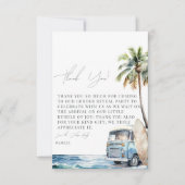 Baby aan boord Surfen Baby shower Bedankkaart (Voorkant)