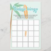 Baby aan boord Surfen Baby shower Bingo Flyer (Voorkant)