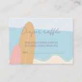 Baby aan boord Surfen Beach Luier Raffle Informatiekaartje (Voorkant)