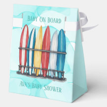 Baby aan boord Surfen Blauwgroen Baby shower Gift