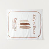 Baby aan boord Surfen Douche Welkom Tapestry Wandkleed (Voorkant (horizontaal))