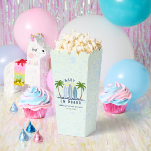 Baby Aan boord Surfen Splash Blue Baby Boy Shower Bedankdoosjes