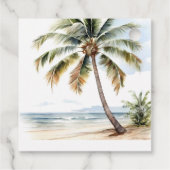 Baby aan boord, surfend Baby shower Bedankjes Labels (Achterkant)