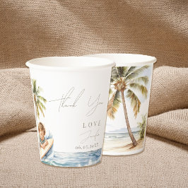 Baby aan boord, surfend Baby shower Papieren Bekers