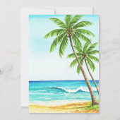 Baby aan boord Surfing BEACH Baby shower Kaart (Achterkant)