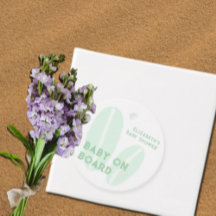 Baby Aan boord Surfing Beach Waterverf Baby shower