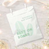 Baby Aan boord Surfing Beach Waterverf Baby shower Bedankzakje (Geknipt)