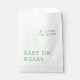 Baby Aan boord Surfing Beach Waterverf Baby shower Bedankzakje