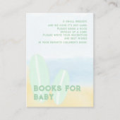 Baby Aan boord Surfing Beach Waterverf Baby shower Informatiekaartje (Voorkant)
