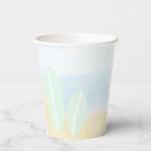 Baby Aan boord Surfing Beach Waterverf Baby shower Papieren Bekers (Achterkant)