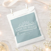 Baby Aan boord Surfing Blue Baby shower Bedankzakje (Geknipt)