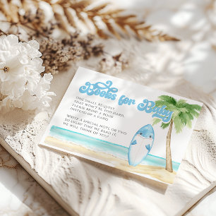 Baby aan boord Surfing Boy Baby shower Boeken Informatiekaartje