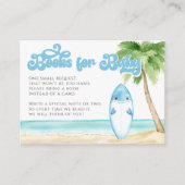 Baby aan boord Surfing Boy Baby shower Boeken Informatiekaartje (Voorkant)