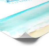 Baby aan boord Surfing Boy Baby shower Poster (Hoek)