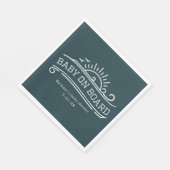 Baby Aan boord Surfing Slate Blue Baby shower Servet (Hoek)