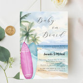 Baby aan boord surfplank meisje jongen Gender Reve Kaart