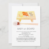 Baby aan boord Sushi Drive-by Baby Shower Kaart (Voorkant)