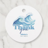 Baby aan boord van Baby shower Dank u Bedankjes Labels (Voorkant)