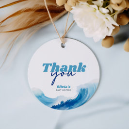 Baby aan boord van Baby shower Dank u Bedankjes Labels