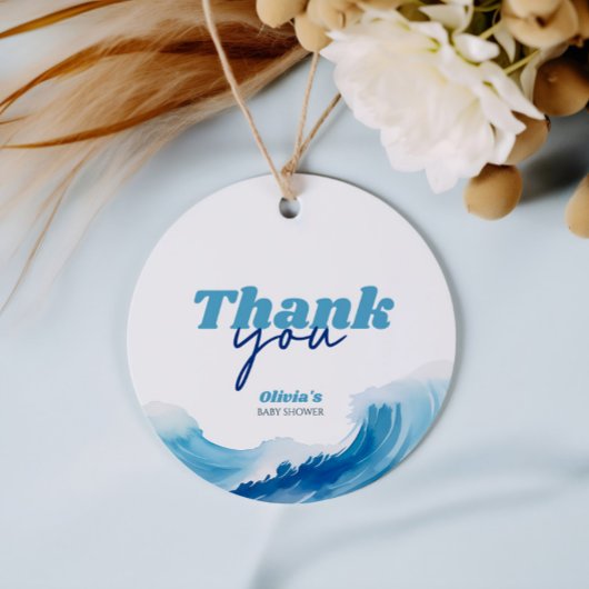 Baby aan boord van Baby shower Dank u Bedankjes Labels