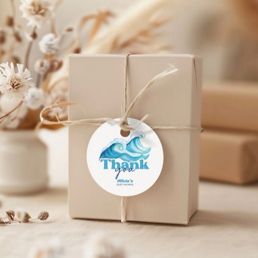 Baby aan boord van Baby shower Dank u Bedankjes Labels