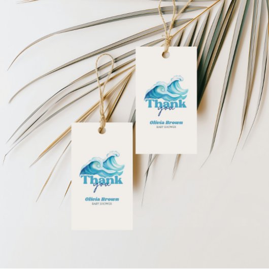 Baby aan boord van Baby shower Dank u Cadeaulabel