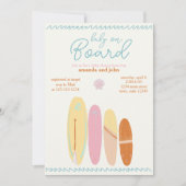 Baby Aan boord van Baby shower Ocean Theme Kaart (Voorkant)