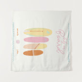 Baby Aan boord van Baby shower Ocean Theme Wandkleed (Voorkant (horizontaal))