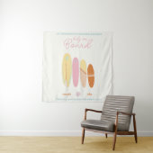 Baby Aan boord van Baby shower Ocean Theme Wandkleed (In situ)