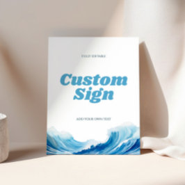 Baby aan boord van Baby shower Sign Reclamebord Met Voetstuk