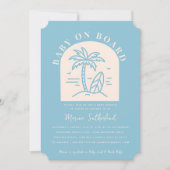 Baby aan boord van Baby shower Uitnodiging (Voorkant)