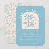 Baby aan boord van Baby shower Uitnodiging (Voorkant / Achterkant)