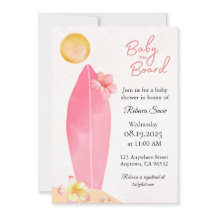 Baby aan boord van Baby shower Uitnodiging