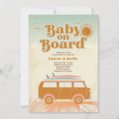 Baby aan boord van Baby shower Uitnodiging (Voorkant)