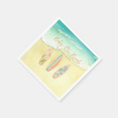 Baby Aan boord van Baby showers servetten (Hoek)