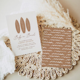 Baby aan boord van Boho Genderneutraal Baby shower Kaart