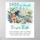 Baby aan boord van de tropische oversteekplaats poster (Voorkant)