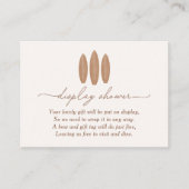 Baby aan boord van een Surfboard Display Shower Informatiekaartje (Voorkant)