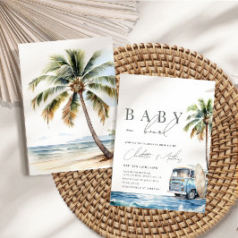Baby aan boord van het Baby shower, Surf Beach Kaart