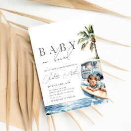 Baby aan boord van het Baby shower, Surf Beach Kaart