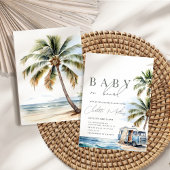 Baby aan boord van het Baby shower, Surf Beach Kaart